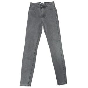 ZARA Grey High Waisted Skinny Jeans Women US 4